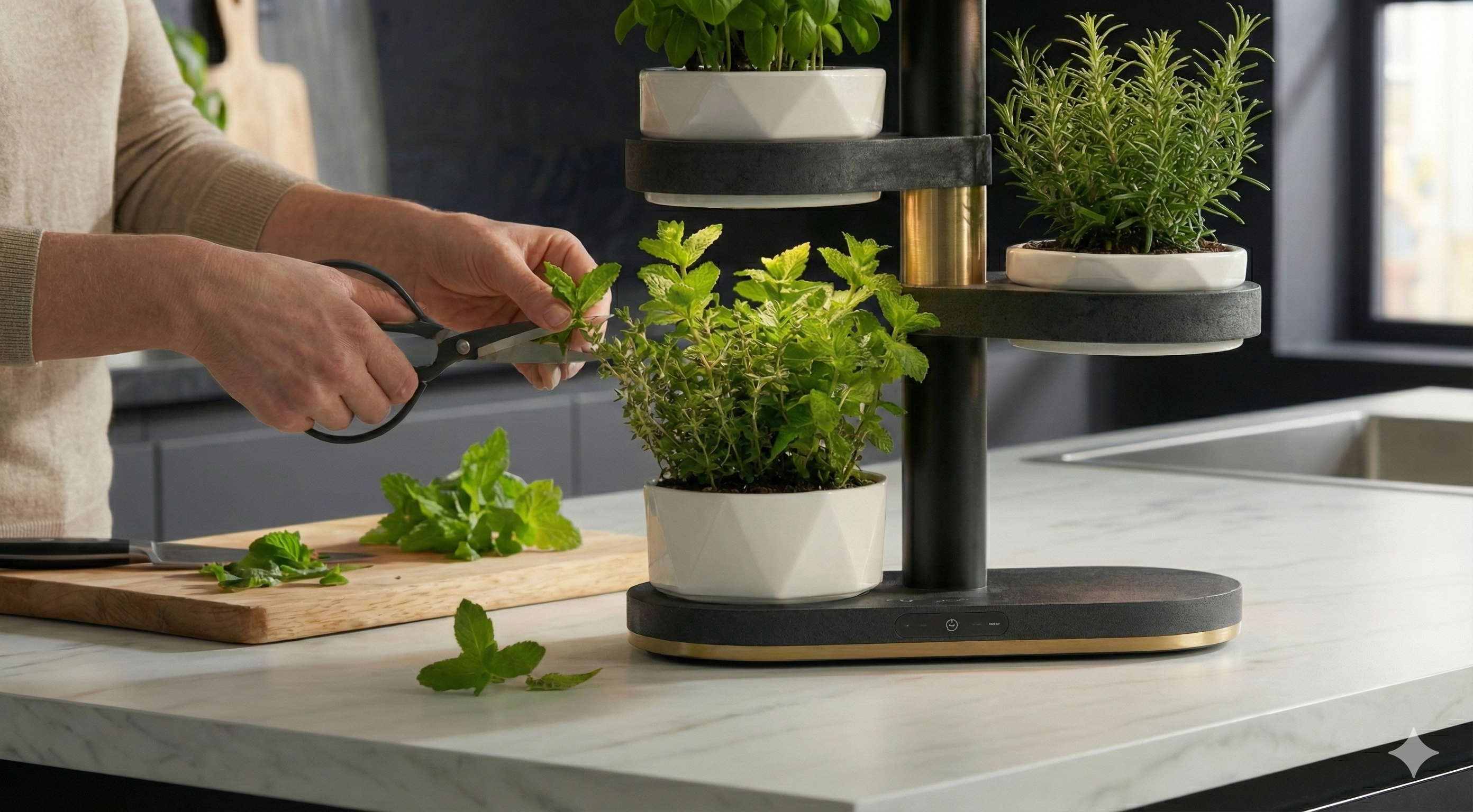 AuraGrow: Pirinç Detaylı Akıllı Katlı Mutfak Bahçesi